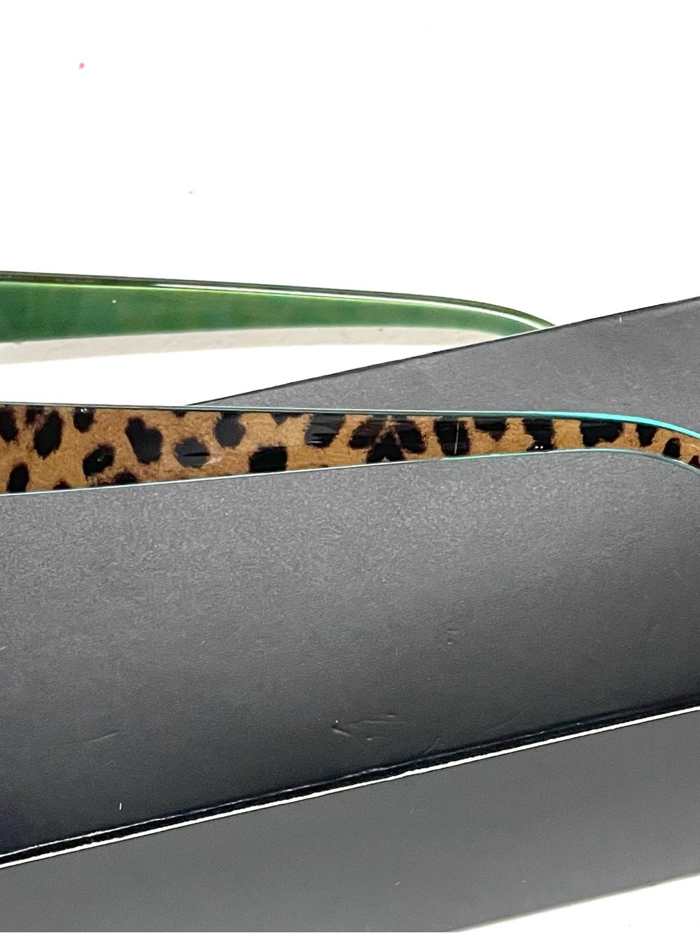 Women’s Leopard & Green Square Sunglasses Palm Harbor Optics - Picture 3 of 8
